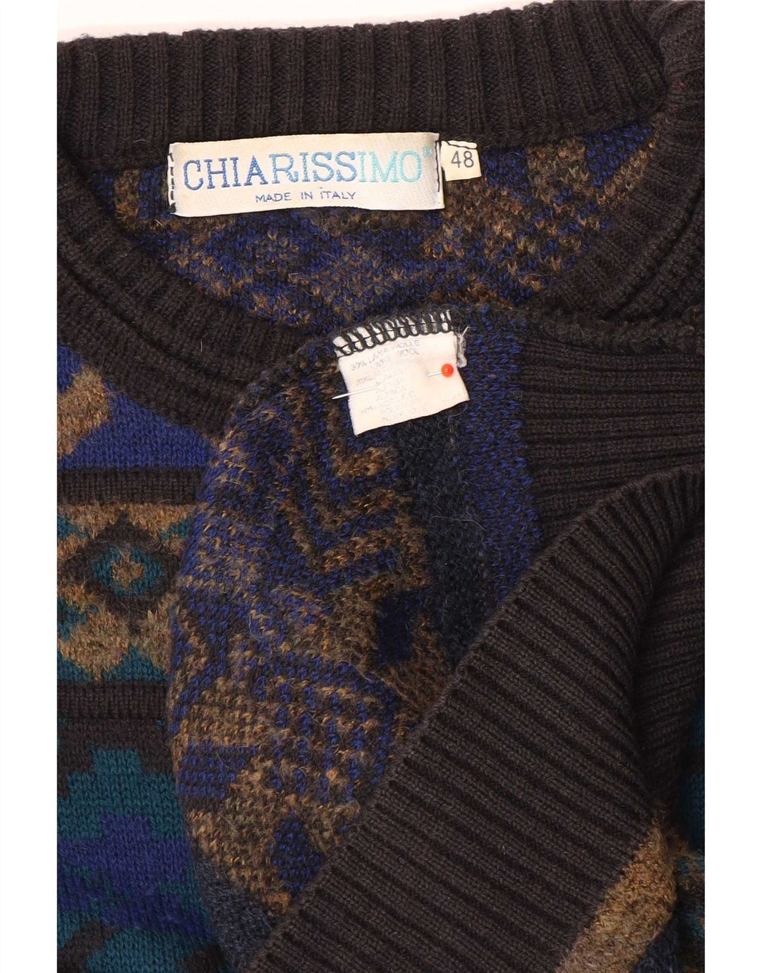 Chiarissimo Jersey De Cuello Redondo Para Hombre IT 48 Medium Multicolor
