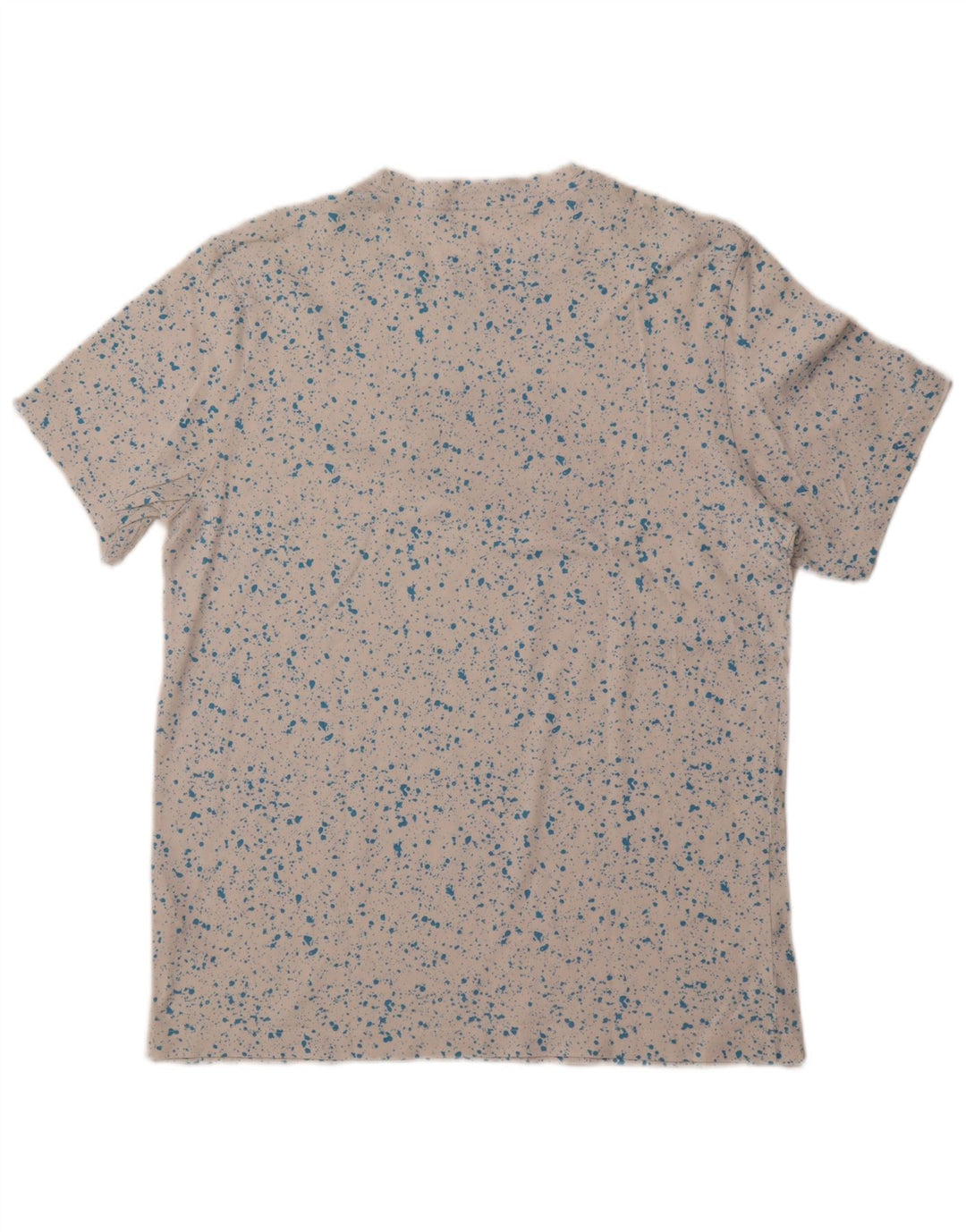 NIKE Camiseta gráfica para hombre Top mediano de algodón moteado blanco