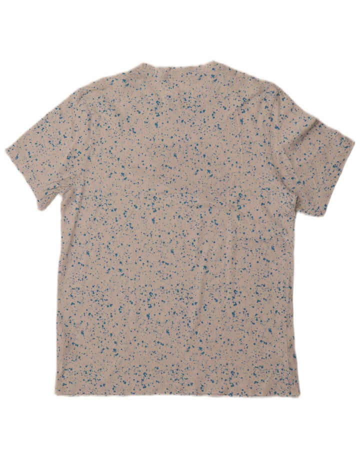 NIKE Camiseta gráfica para hombre Top mediano de algodón moteado blanco