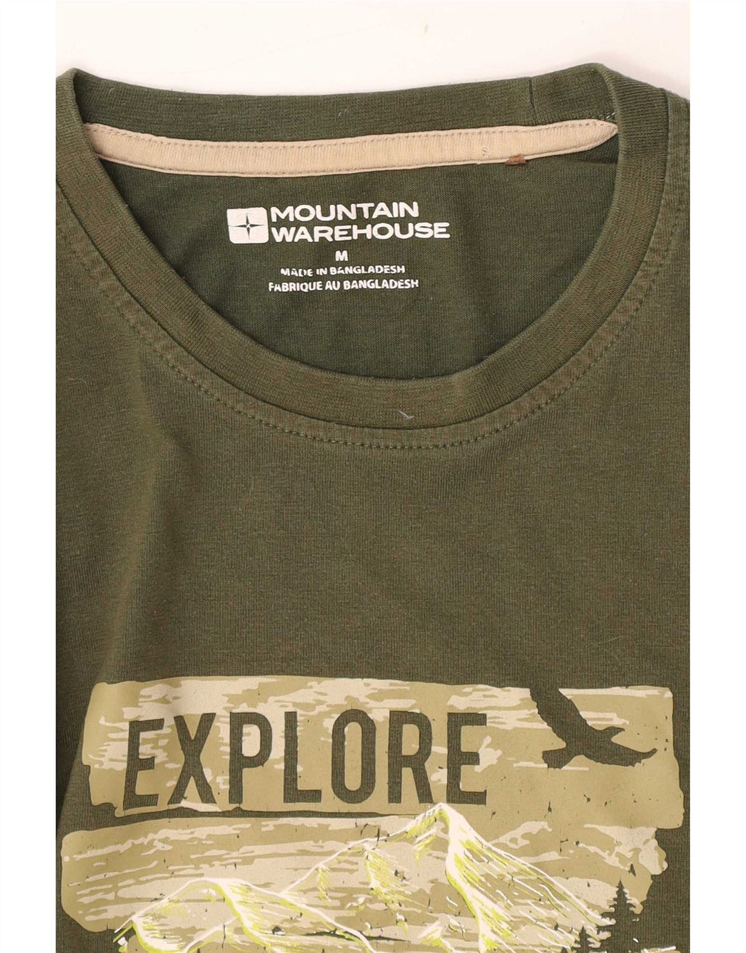 Camiseta con gráfico para hombre de Mountain Warehouse Top verde medio