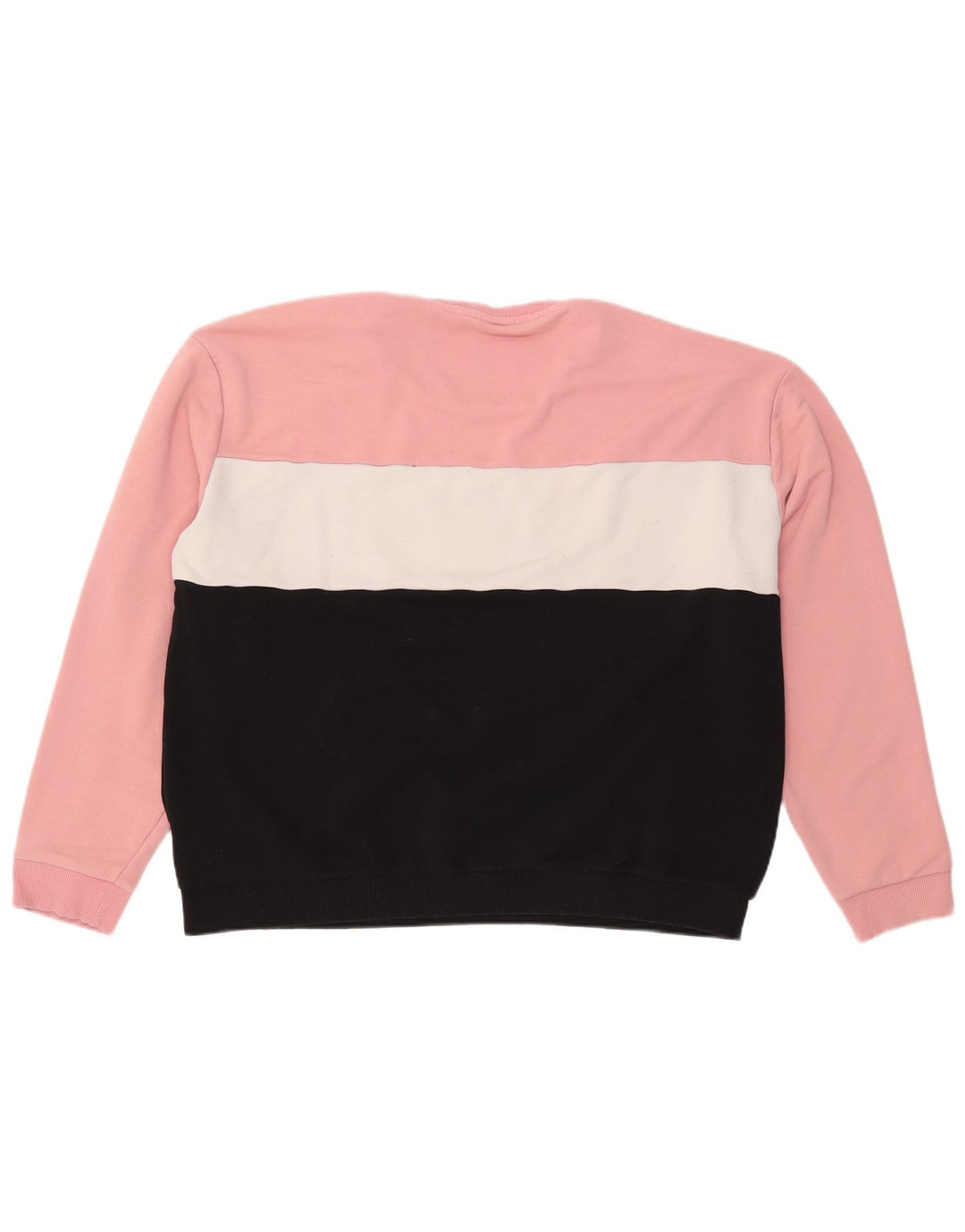 FILA Sudadera gráfica para mujer Jersey UK 24 4XL Algodón color block rosa