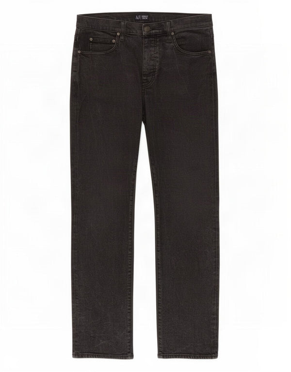 Armani Womens Straight Jeans W32 L33 Grey Cotton