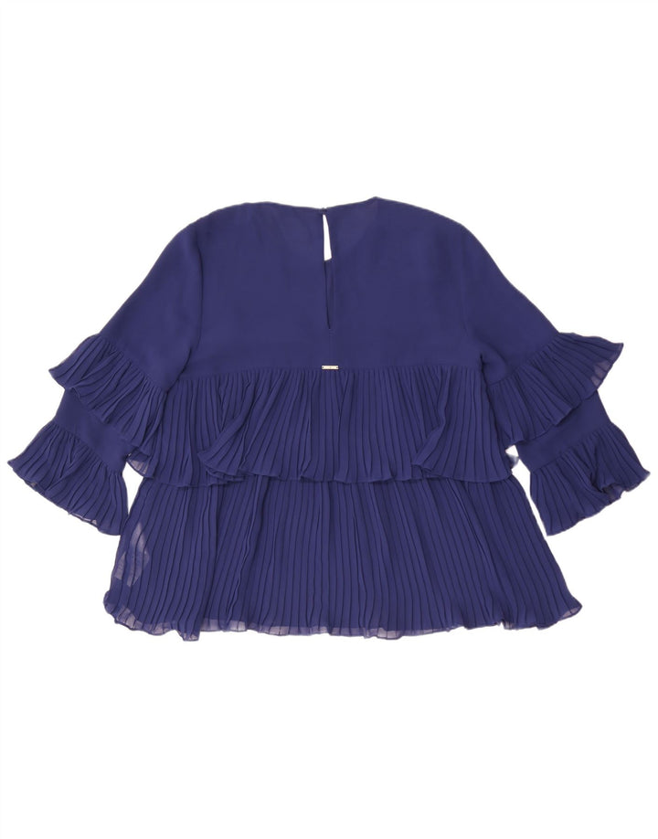 Blusa de manga 3/4 para mujer Liu Jo IT 46 Large Poliéster azul marino