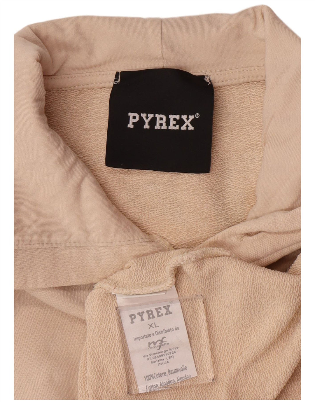 Pyrex - Sudadera con capucha para hombre, talla XL, algodón beige
