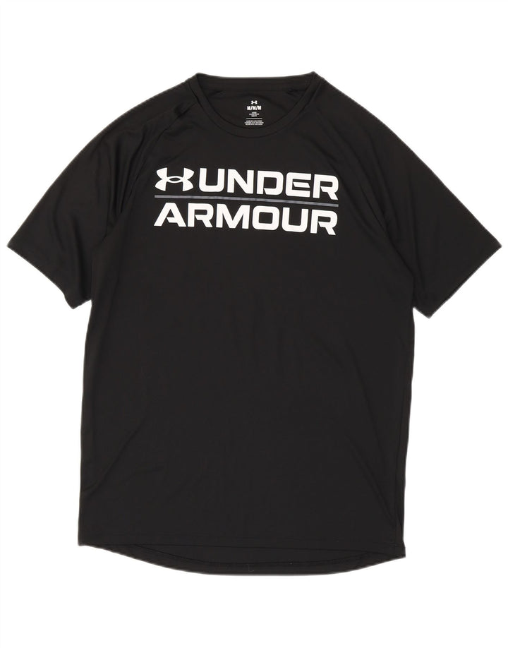 Under Armour Camiseta gráfica para hombre Top Medium Negro Poliéster