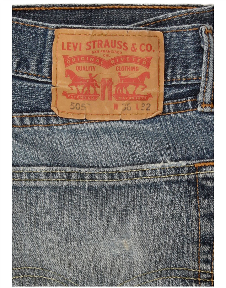 Levi's Vaqueros rectos 505 para hombre W34 L32 Algodón azul