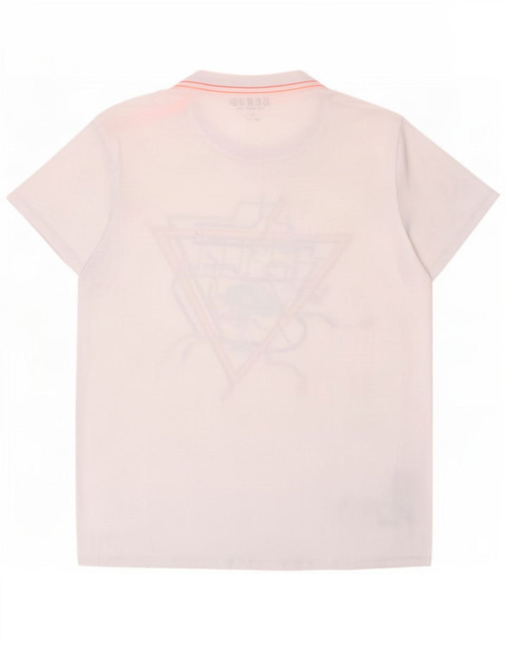 Guess Camiseta gráfica para niño 13-14 años Blanco