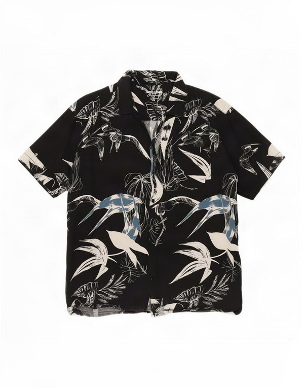 Jack & Jones Camisa Manga Corta Hombre XL Black Floral