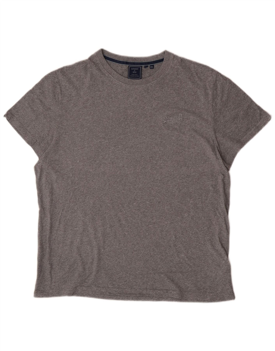 Camiseta Superdry Mujer Top 2XL Algodón Gris