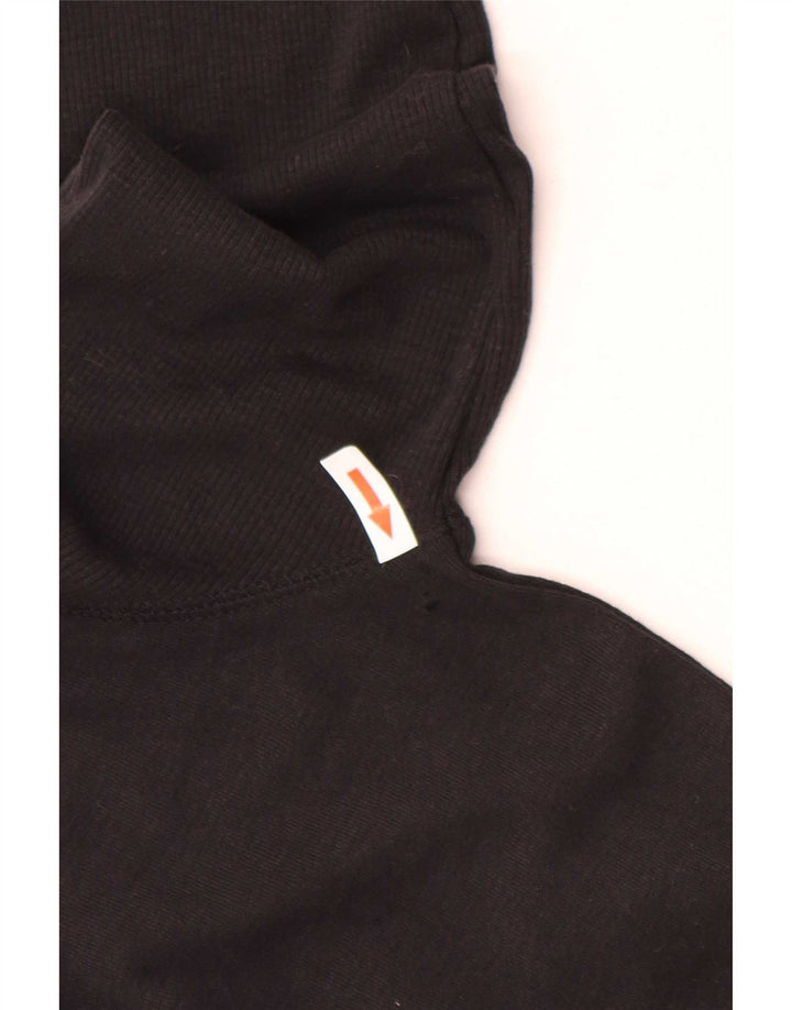 Marks & Spencer Suéter largo con cuello vuelto para mujer UK 40 Small Negro