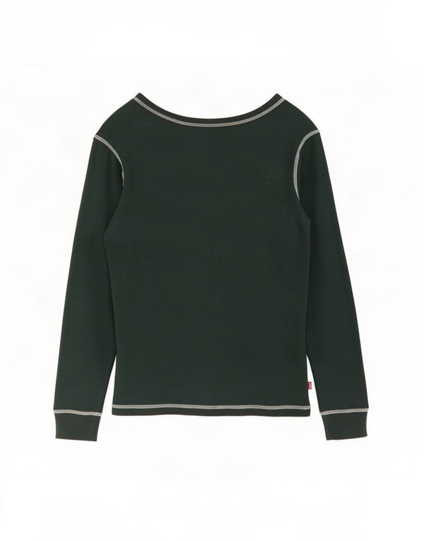 Levi's Top Mujer Manga Larga UK 40 XL Algodón Verde