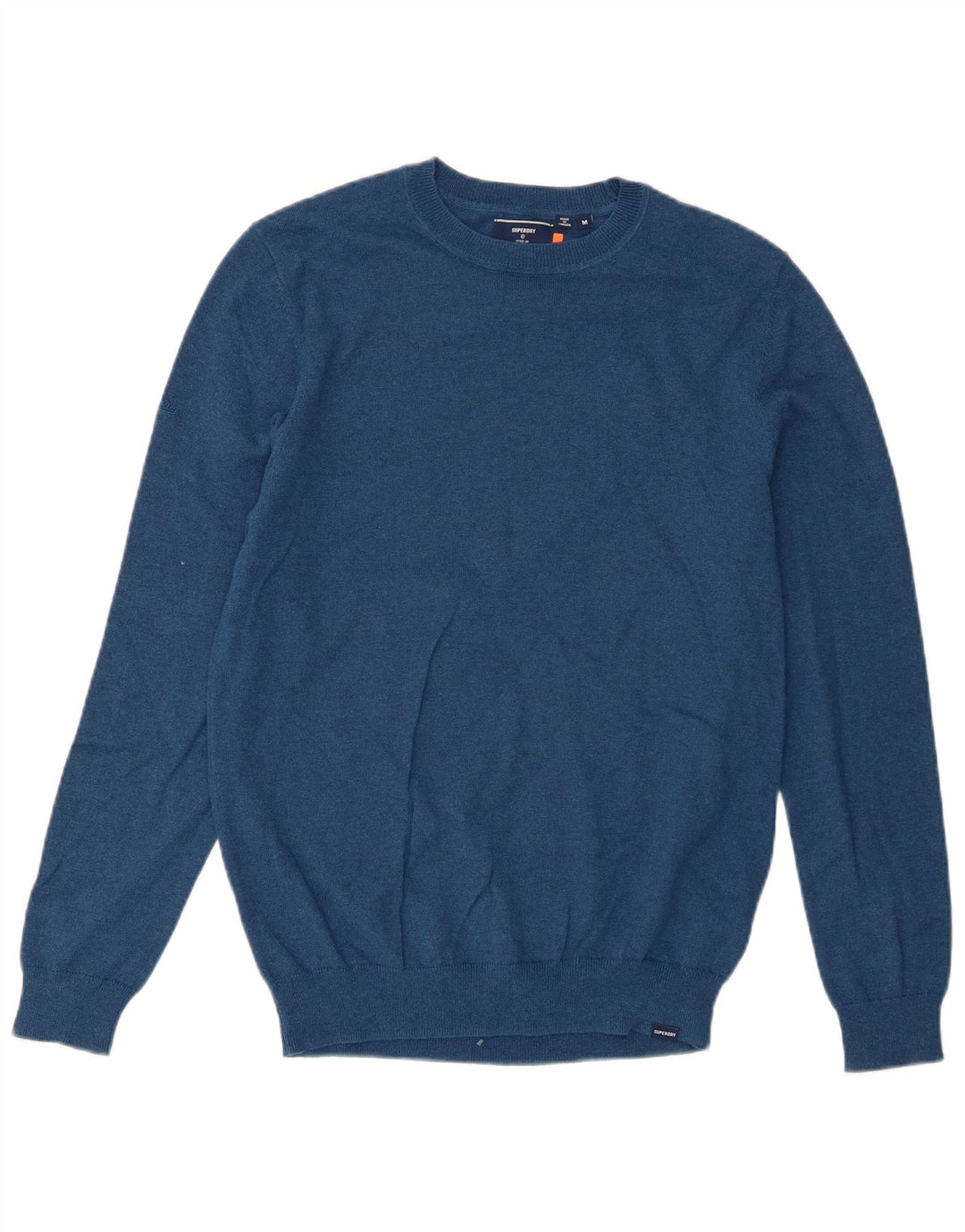 Superdry Jersey De Cuello Redondo Para Hombre De Algodón Azul Medio