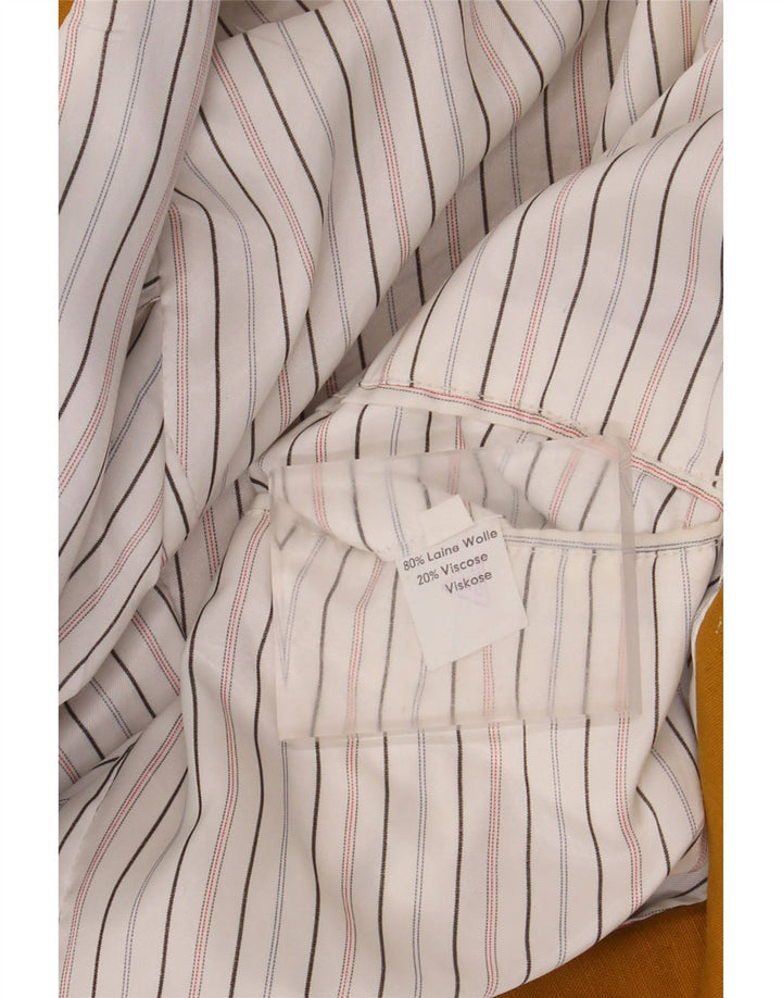 Vintage hombres doble pecho Blazer chaqueta Reino Unido 40 lana amarilla grande