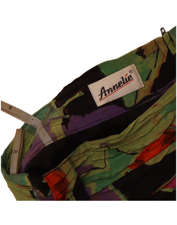 Vintage mujer patrón abstracto lápiz falda EU 38 medio W28 multicolor