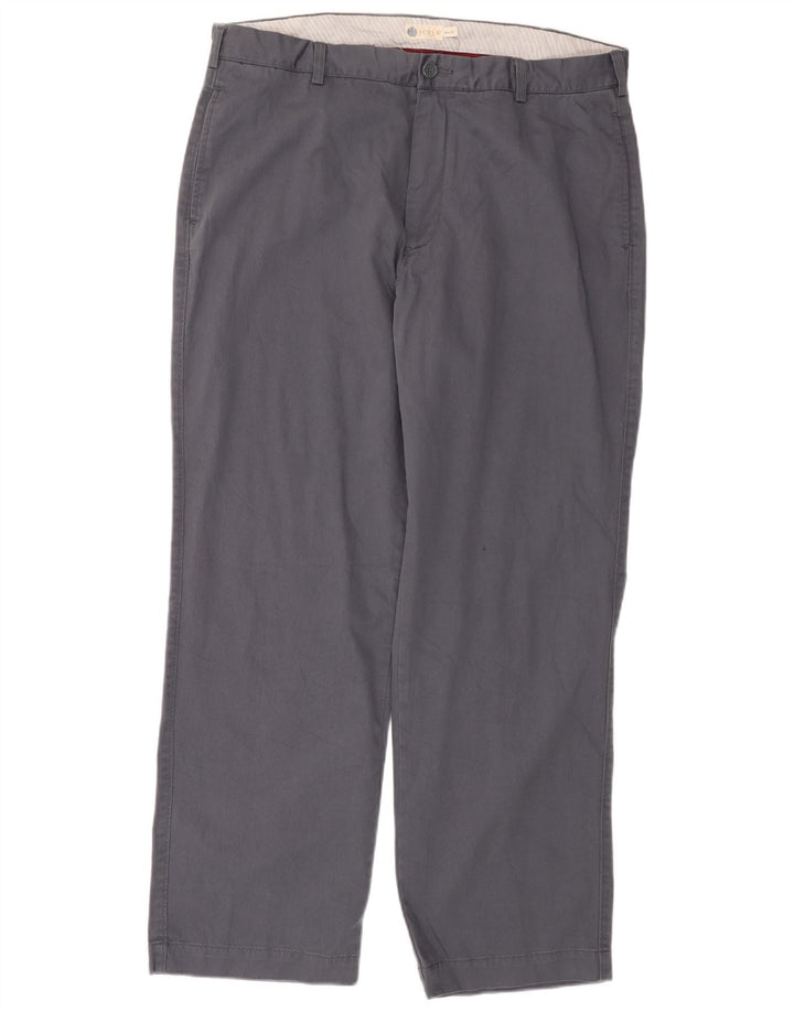 J. CREW Pantalón chino recto para hombre W38 L32 Algodón gris