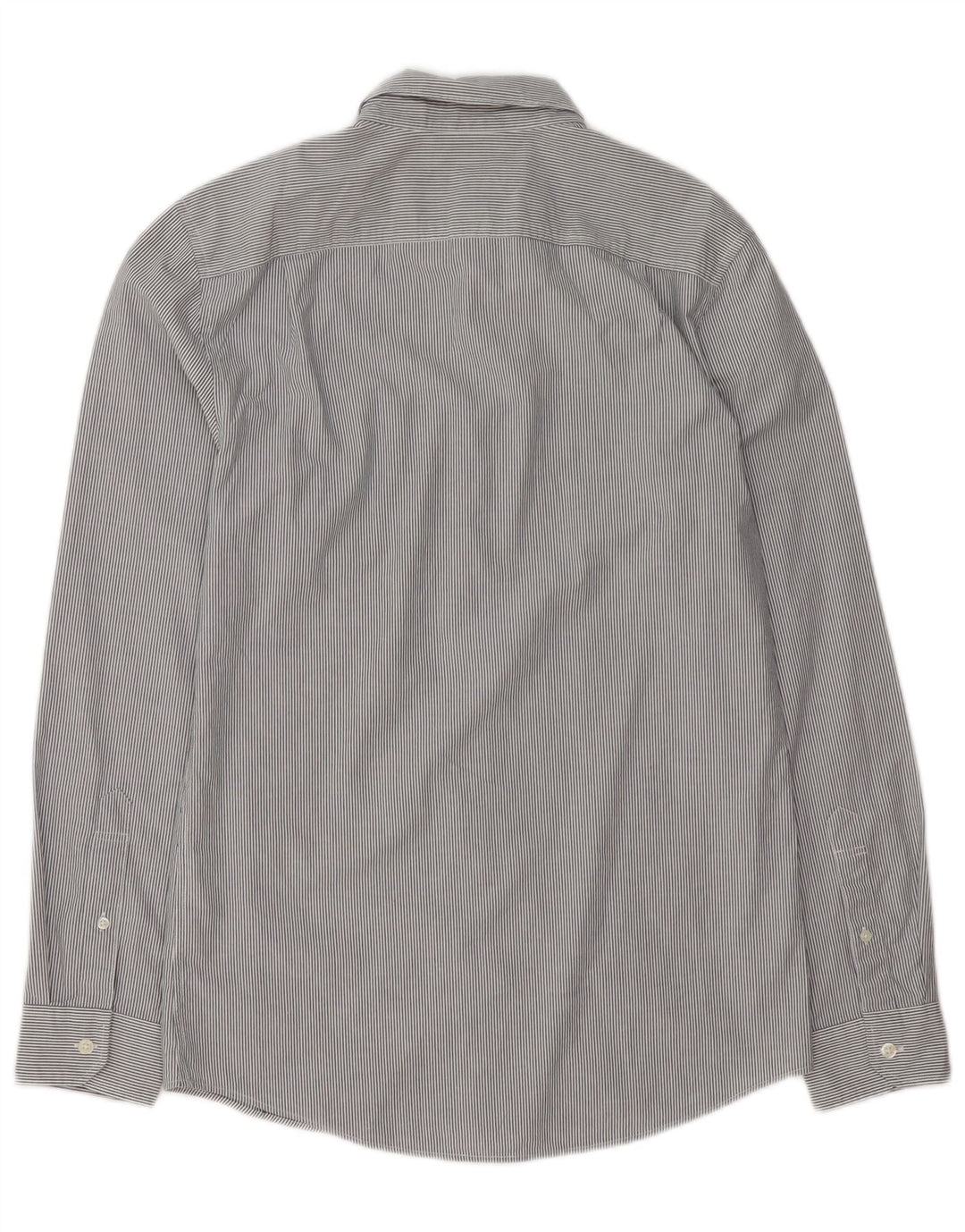 Camisa Jack Wills de corte clásico para hombre, talla pequeña, de algodón gris a rayas