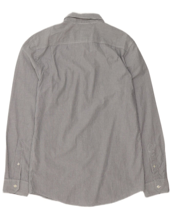 Camisa Jack Wills de corte clásico para hombre, talla pequeña, de algodón gris a rayas