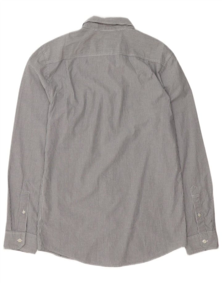 Camisa Jack Wills de corte clásico para hombre, talla pequeña, de algodón gris a rayas