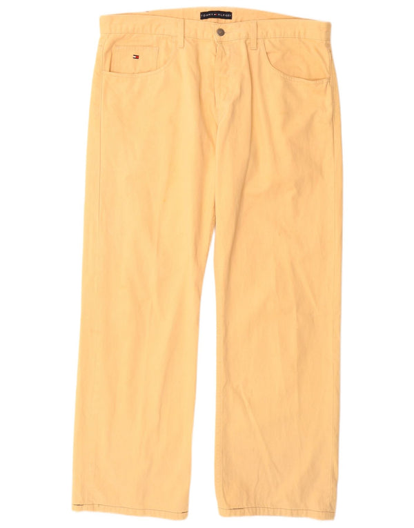 TOMMY HILFIGER Pantalones informales rectos para hombre W38 L31 Algodón beige