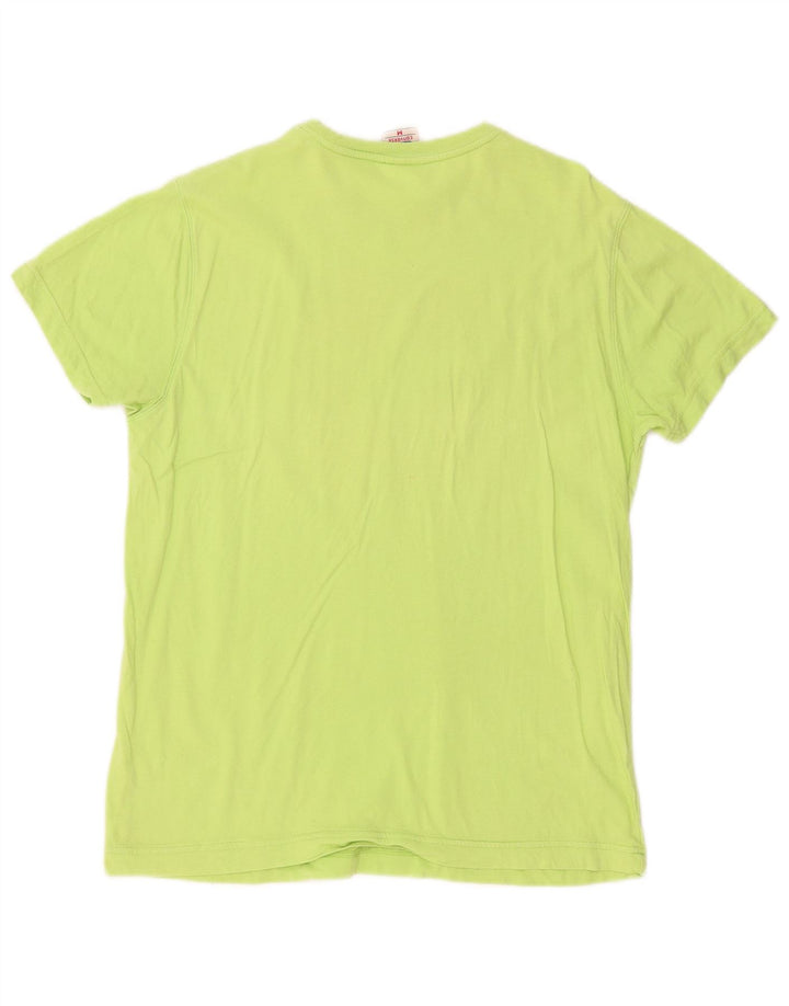 Converse Hombre Camiseta Gráfica Top Algodón Verde Medio