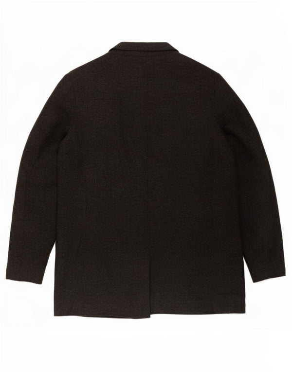 Zara Mujer Chaqueta Americana Abierta Reino Unido 44 Grande Negro
