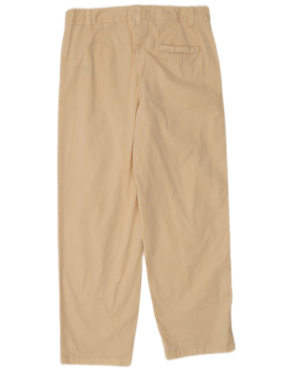 Marks & Spencer Pantalones chinos rectos para mujer UK 12 Medium W30 L27 Beige