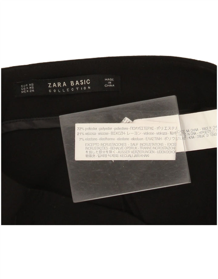 Zara Mujer Shorts Casual XS W24 Negro Poliéster