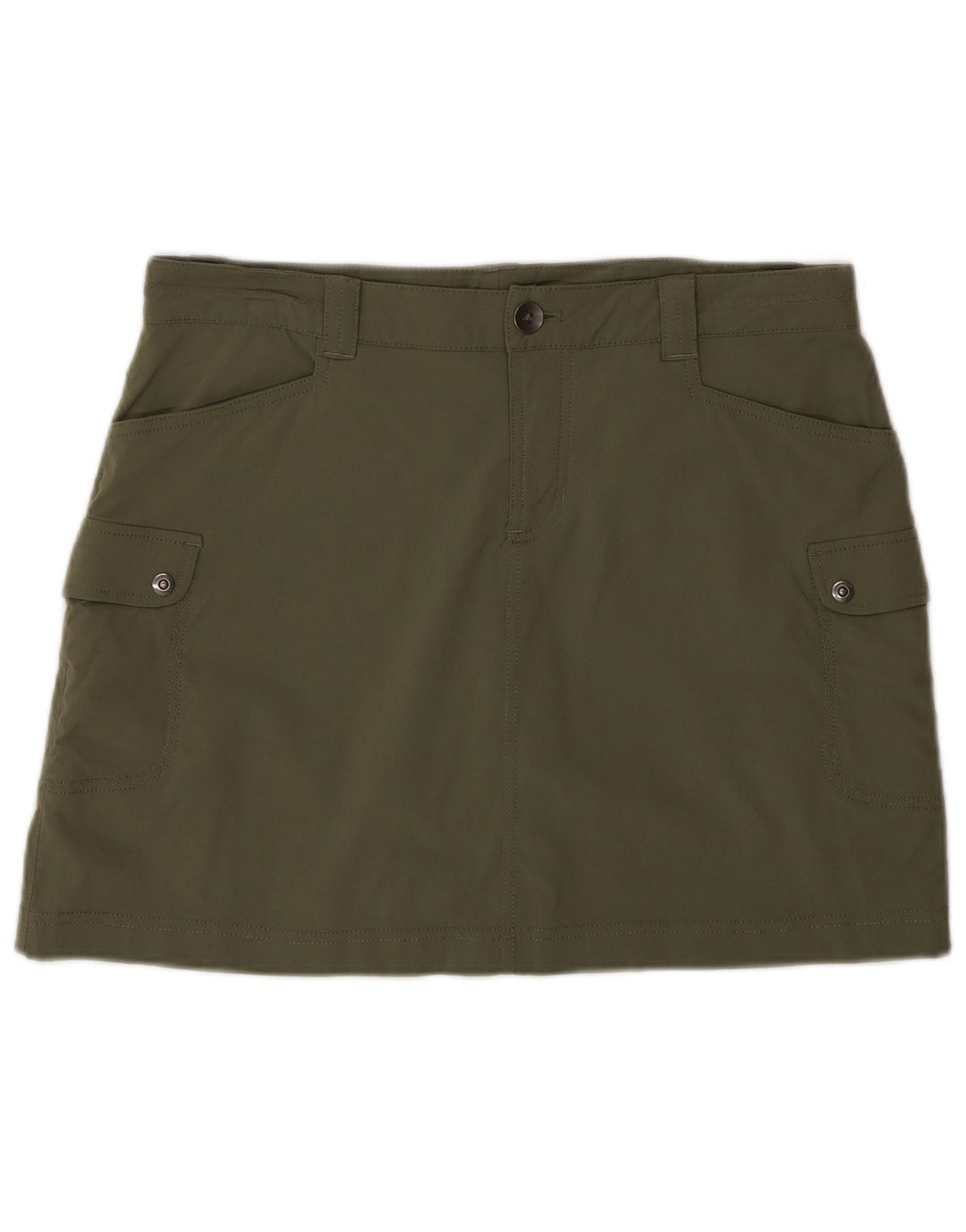 Eddie Bauer Falda cargo para mujer US 6 Mediana W32 Caqui Nylon