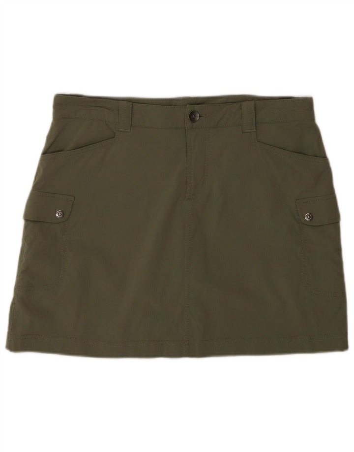 Eddie Bauer Falda cargo para mujer US 6 Mediana W32 Caqui Nylon