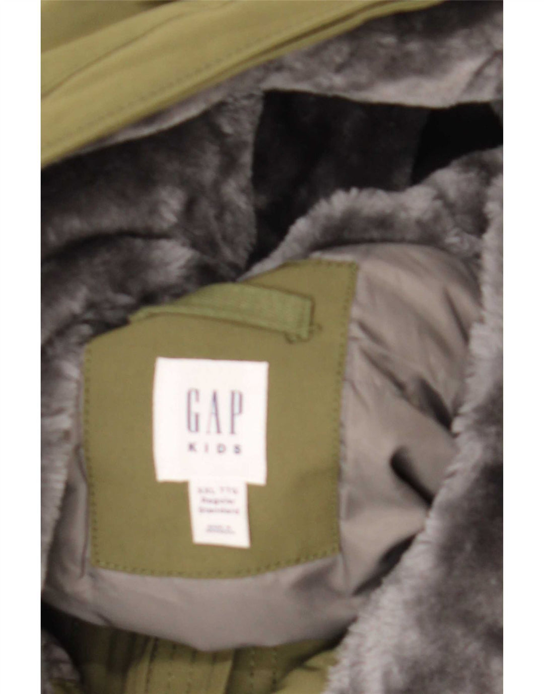 Gap Parka con capucha para niño 13-14 años Caqui Poliéster