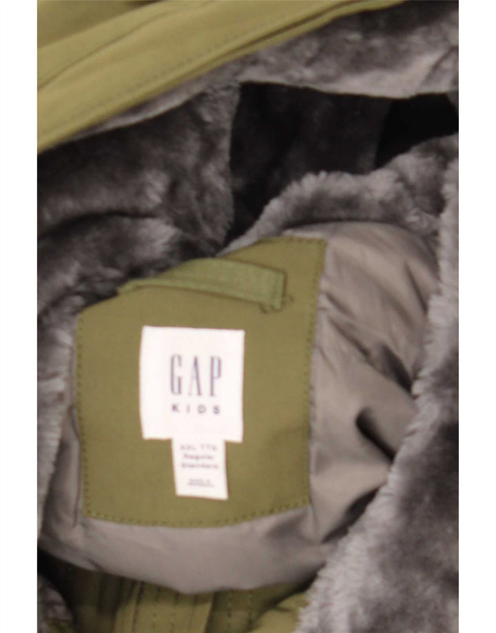 Gap Parka con capucha para niño 13-14 años Caqui Poliéster