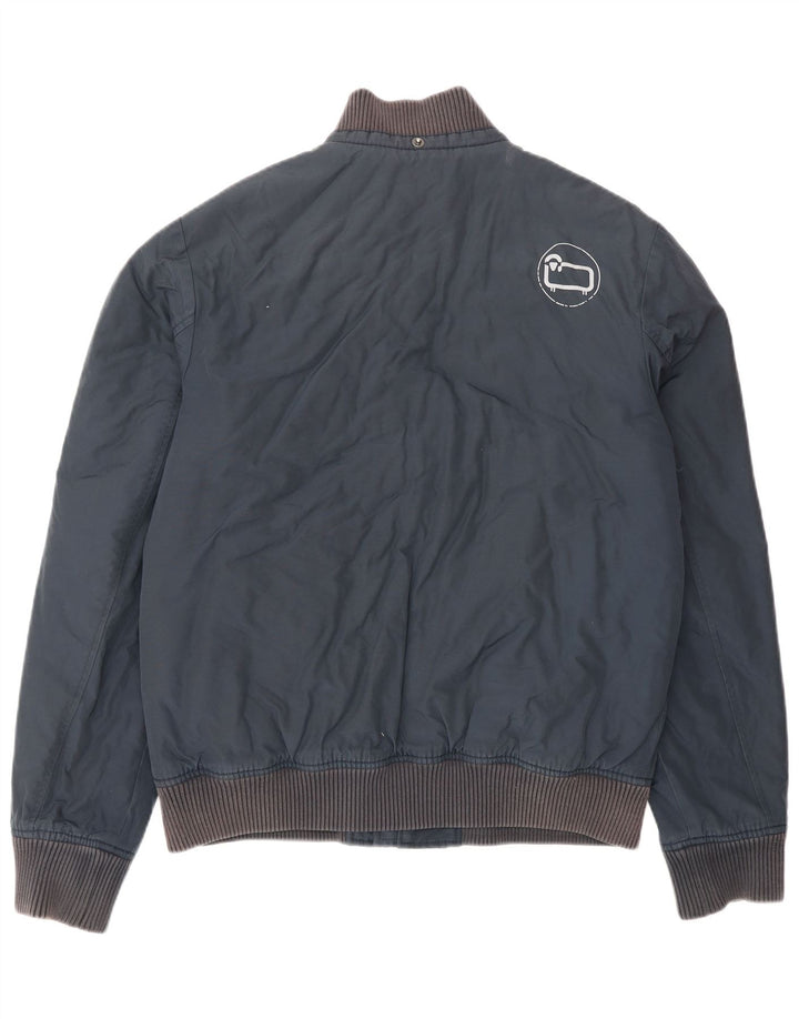 Woolrich Chaqueta utilitaria para hombre UK 40 Large Azul marino Algodón