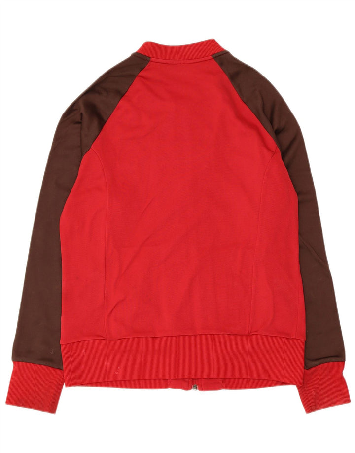 Adidas - Chaqueta de chándal para mujer IT 46 grande, color rojo, poliamida