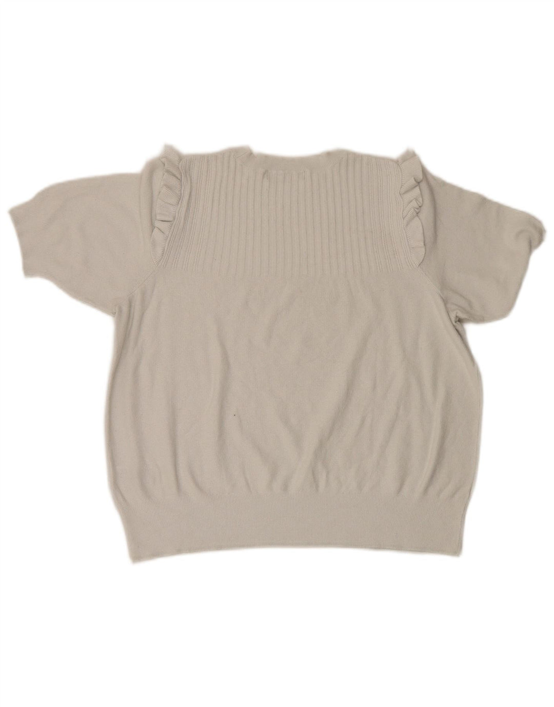 Marks & Spencer Blusa para Mujer Top UK 46 Large Viscosa Blanca