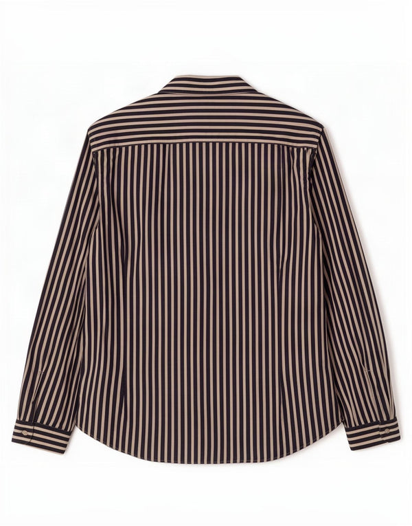 Camisa Massimo Dutti Hombre 2XL Azul Marino Rayas