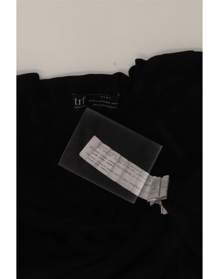 ZARA Womens Mini Skirt XS W24  Black Polyester Vintage Zara and Second-Hand Zara from Messina Hembry 
