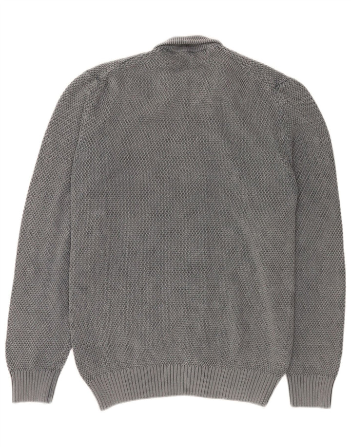 Cárdigan Hombre Trussardi Jeans Algodón Gris Medio