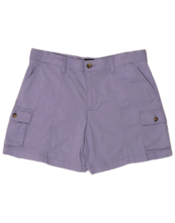 Lee - Pantalones cortos cargo de cintura alta para mujer US 14 XL W34 algodón morado