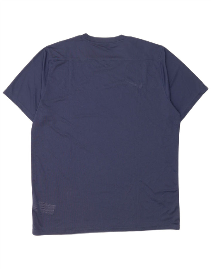 Nike Camiseta Dri Fit para hombre Top 2XL Azul marino Poliéster