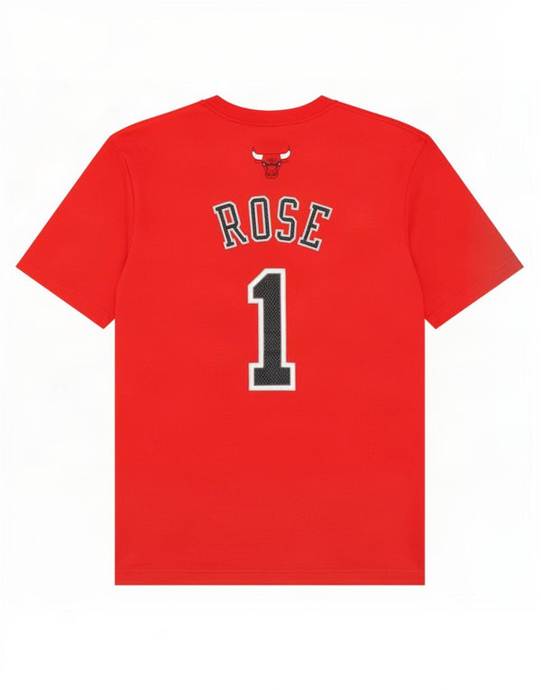 Adidas Mens Chicago Bulls Graphic Camiseta Top Pequeño Rojo Poliéster