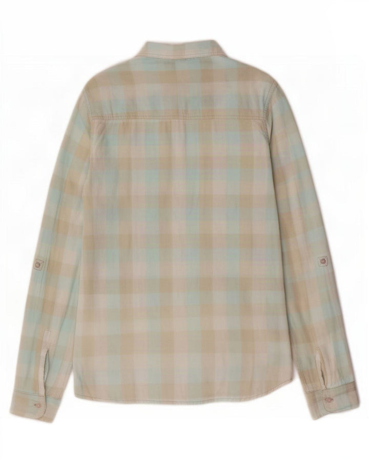 Weird Fish Camisa para mujer UK 46 Large Multicolor Check Cotton