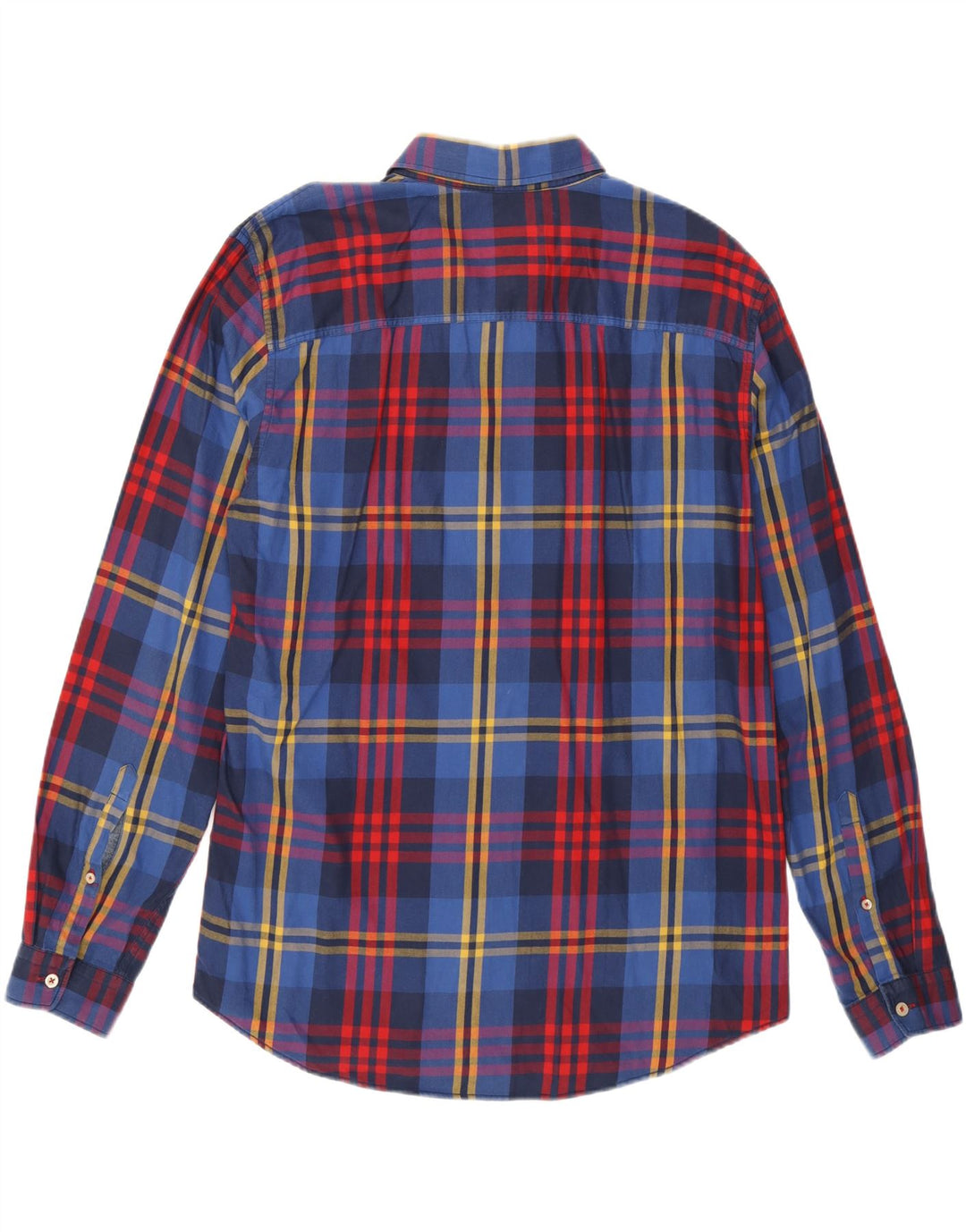 JOULES Mens Classic Fit Flannel Shirt Large Blue Check Cotton Vintage Joules and Second-Hand Joules from Messina Hembry 