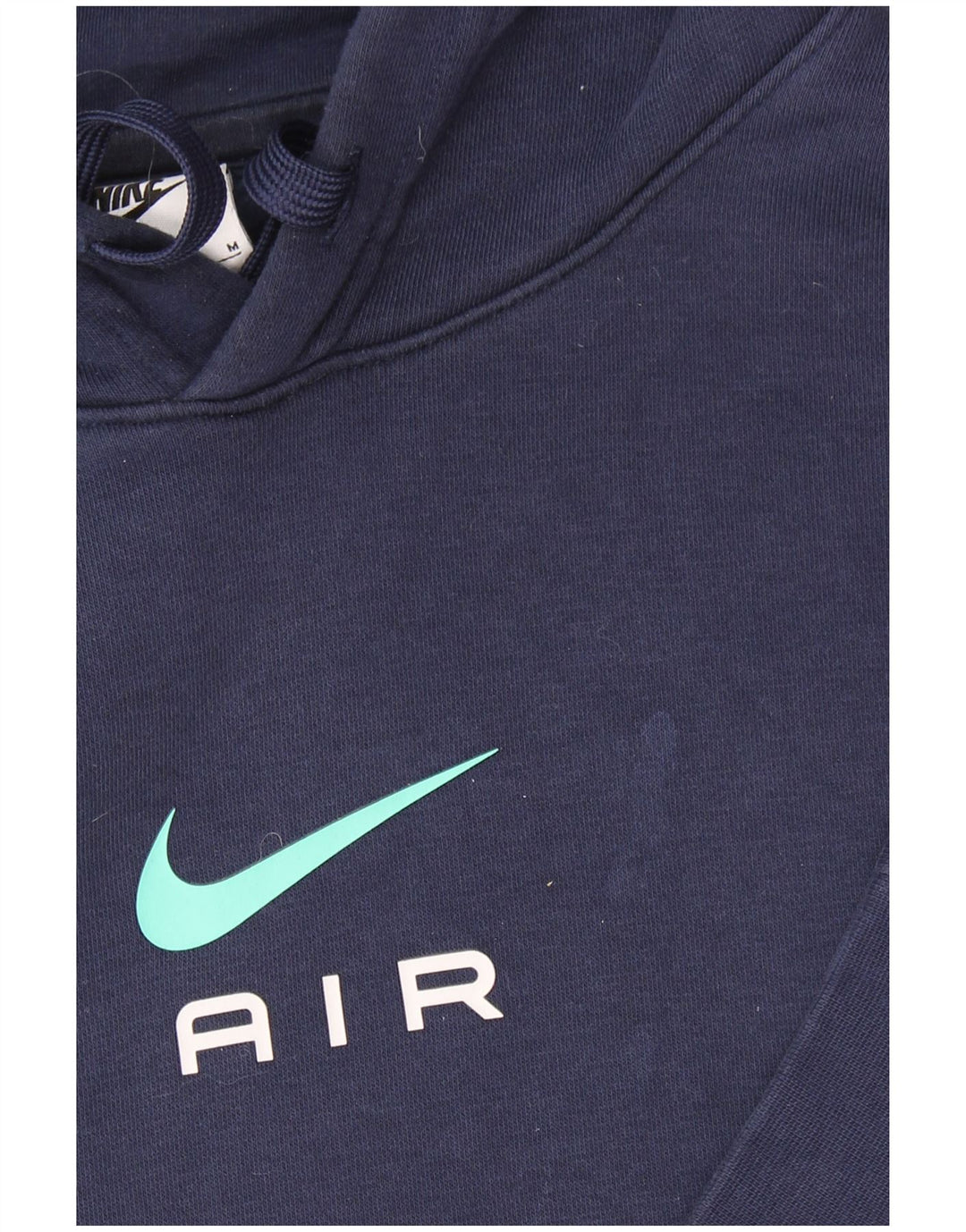 NIKE Hombre Sudadera con capucha gráfica Jersey de algodón color block en azul marino mediano