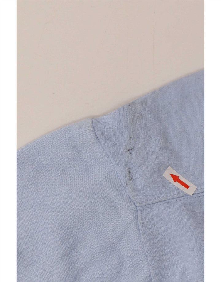 Zara Mujer Crop Oversize Sudadera Jumper UK 10 Small Azul Poliéster