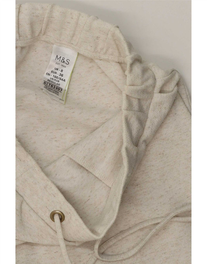 Marks & Spencer Pantalones de chándal para Mujer UK 8 Small Beige Moteado