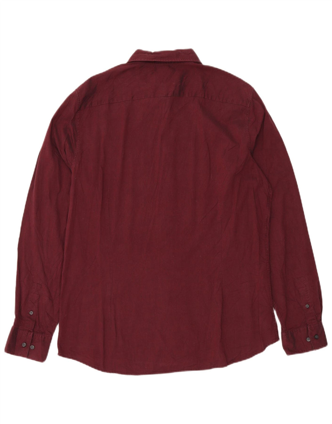 CALVIN KLEIN Camisa ajustada para hombre Granate grande
