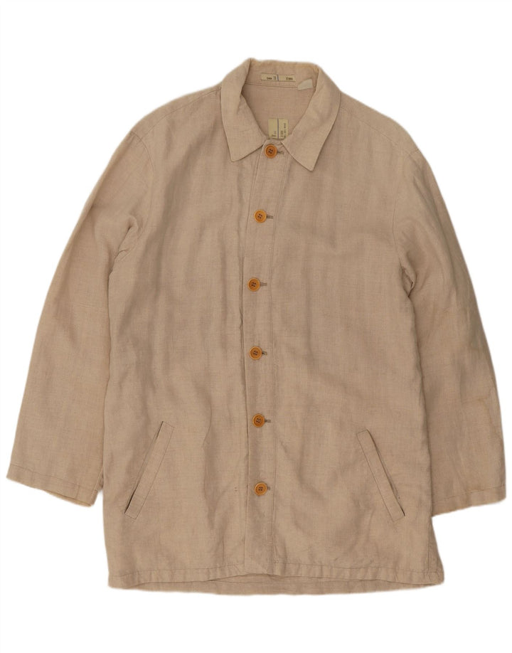 Zara Hombre Abrigo Reino Unido 40 Grande Beige
