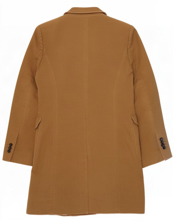 Zara Mujer Abrigo UK 42 Algodón Beige Medio