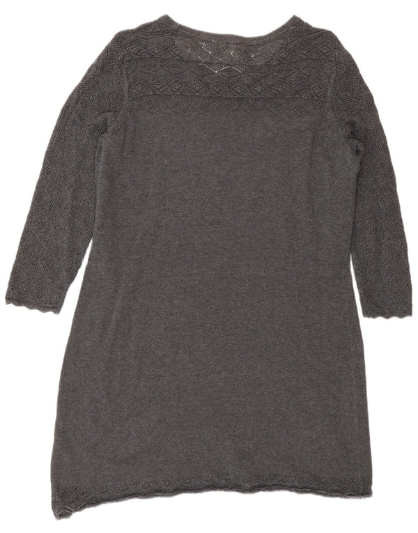 Vestido tipo jersey de manga 3/4 para mujer de Fat Face UK 44 Algodón gris medio