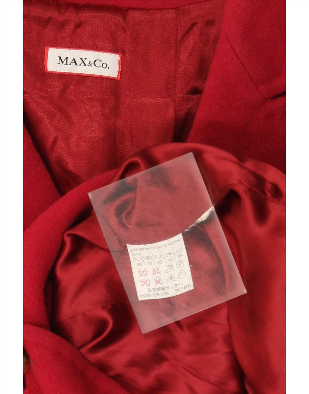 Max & Co. Abrigo para mujer Reino Unido 12 Medio Rojo